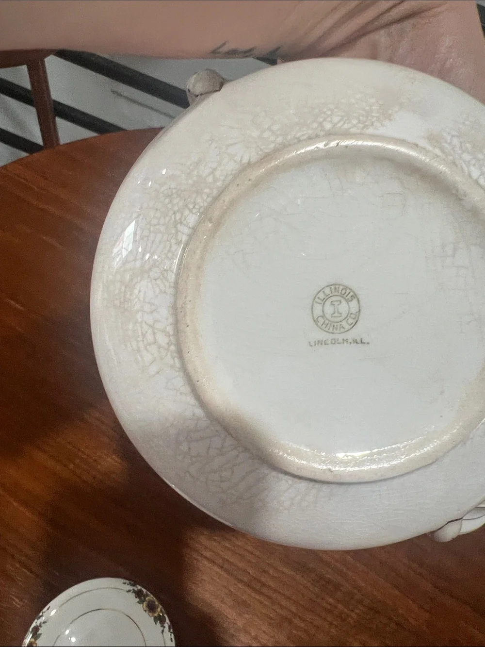 Illinois China Co. Porcelain Floral Pattern 3-Piece Set